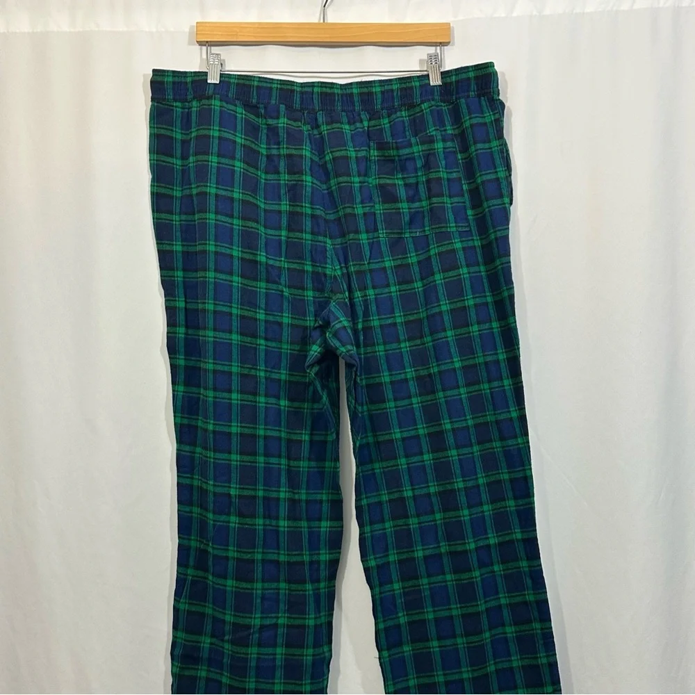 NWT J. Crew Men’s Plaid Flannel Pull On Pajama Lounge Pants in Tarten Plaid - Picture 7 of 13